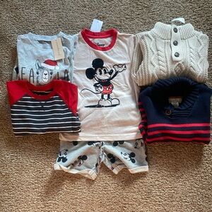 3T bundle. Sweaters, sweatshirts, top, Disney Mickey Mouse NWT shirt/short